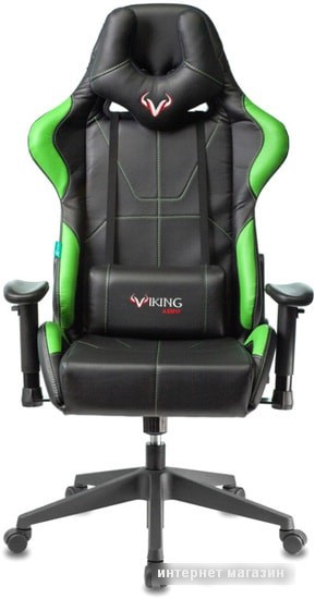 Кресло Бюрократ Viking 5 Aero (черный/зеленый)