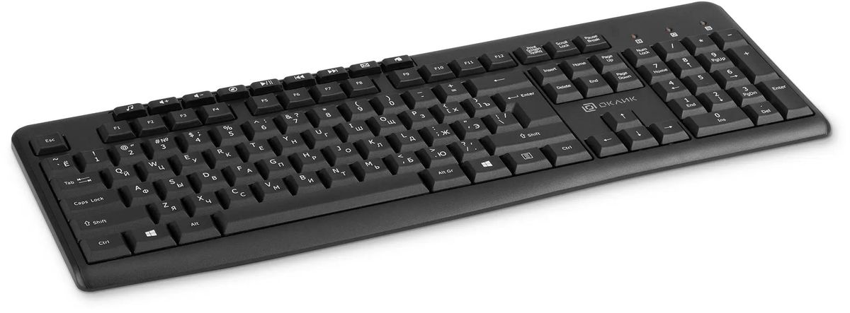 Клавиатура Oklick K225W (черный)