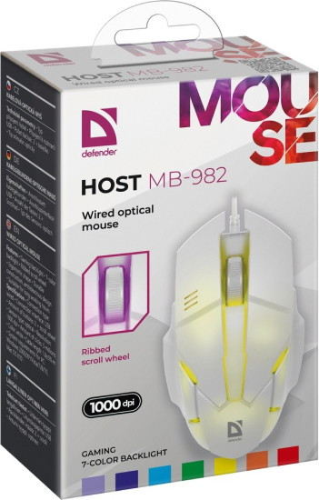 Мышь Defender Host MB-982 (белый)