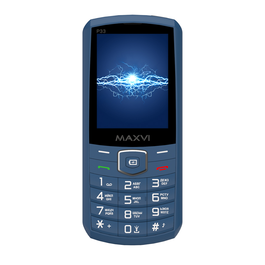 Телефон Maxvi P33 (синий)