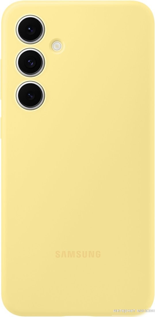 Чехол для телефона Samsung Silicone Case Galaxy S24 FE (желтый)