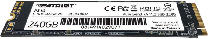 SSD Patriot P310 240GB P310P240GM28