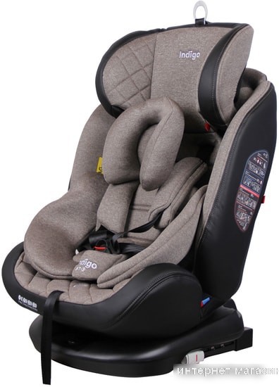 Детское автокресло Indigo Aero Isofix (бежевый)