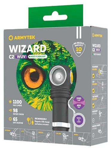 Фонарь Armytek Wizard C2 WUV Magnet USB
