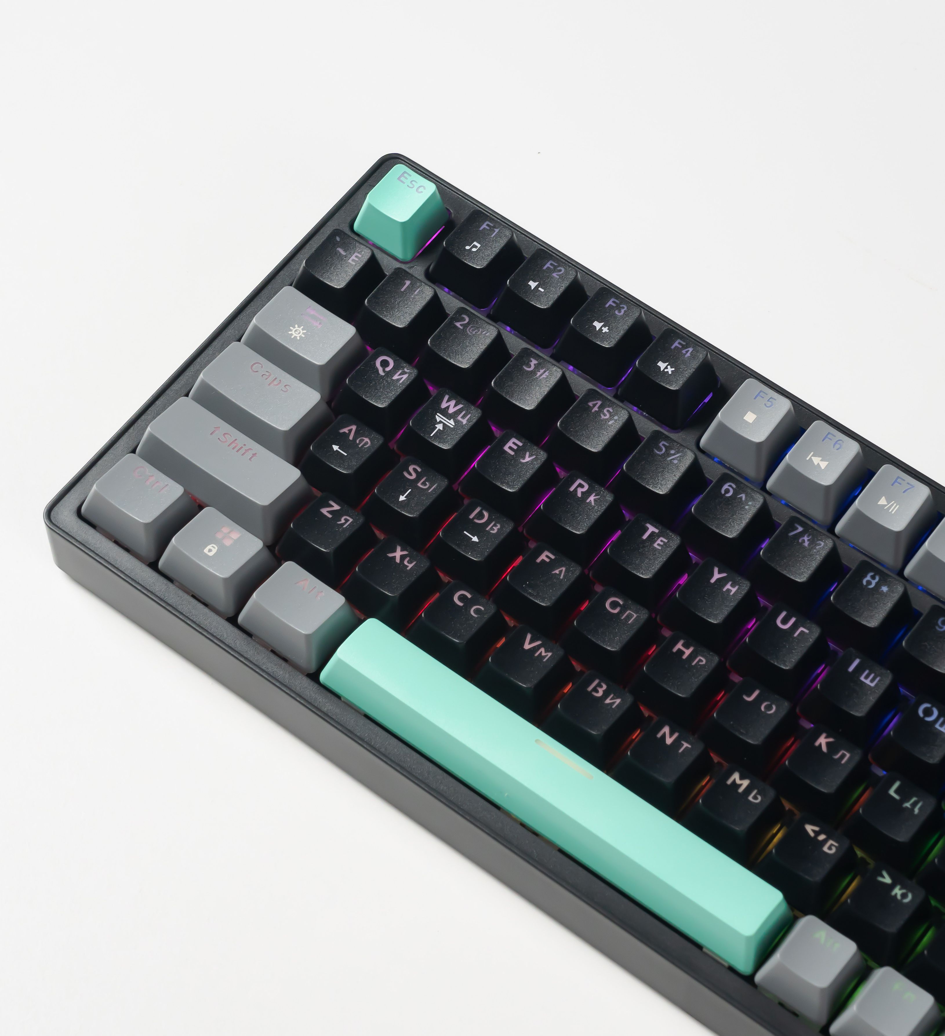 Клавиатура JEGG ZA99 Black Grey Green (TNT Yellow)