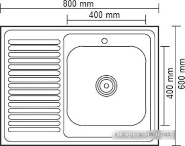 Кухонная мойка Ledeme L98060-R
