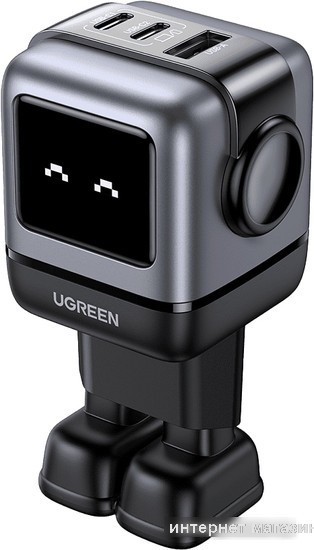 Сетевое зарядное Ugreen Nexode RG 65W CD361 (черный/серый)