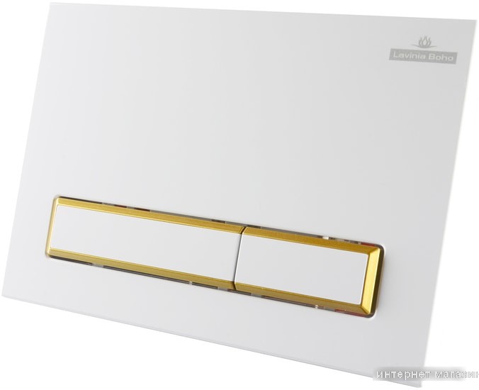 Панель смыва Lavinia Boho Relfix 38050802 (белый/золотой глянец)