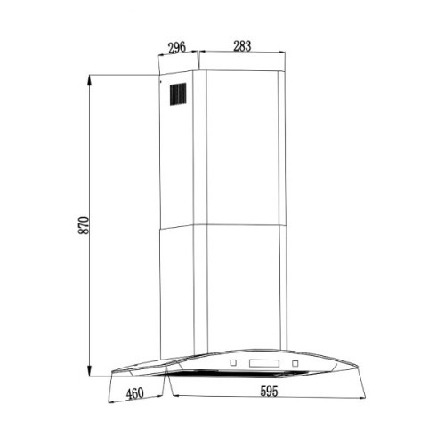 Кухонная вытяжка Backer QD60E-MC Black 12K