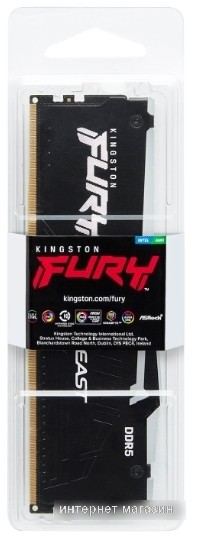Оперативная память Kingston FURY Beast RGB 2x16ГБ DDR5 5600 МГц KF556C36BBEAK2-32