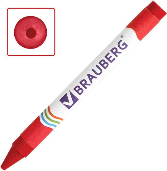 Восковые мелки BRAUBERG Пифагор 222961 (6 цв)
