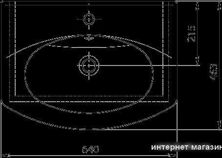 Умывальник Santeri Новая Грань 64x46 [1.3120.7.S00.11B.0]