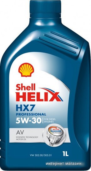 Моторное масло Shell Helix HX7 Professional AV 5W-30 1л