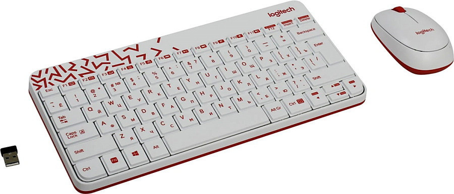 Мышь + клавиатура Logitech MK240 Nano [920-008212]