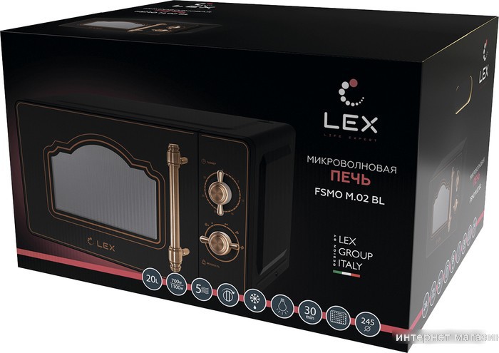 Микроволновая печь LEX FSMO M.02 BL
