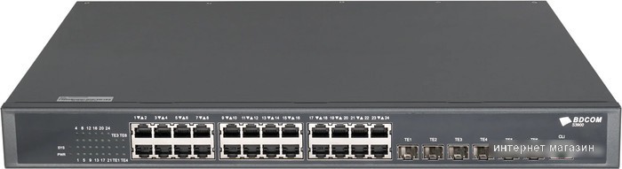 Управляемый коммутатор 3-го уровня BDCOM S3900-24T6X