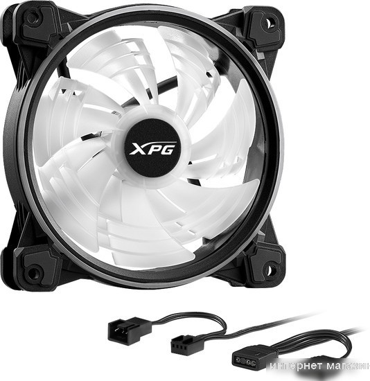 Вентилятор для корпуса ADATA Hurricane 120 ARGB PWM (черный)