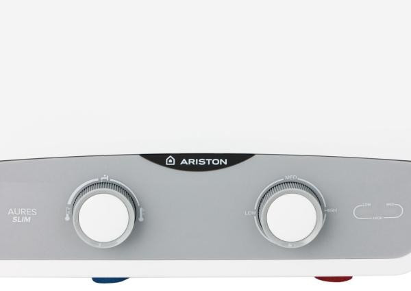 Проточный электрический водонагреватель кран+душ Ariston Aures SF 5.5 COM