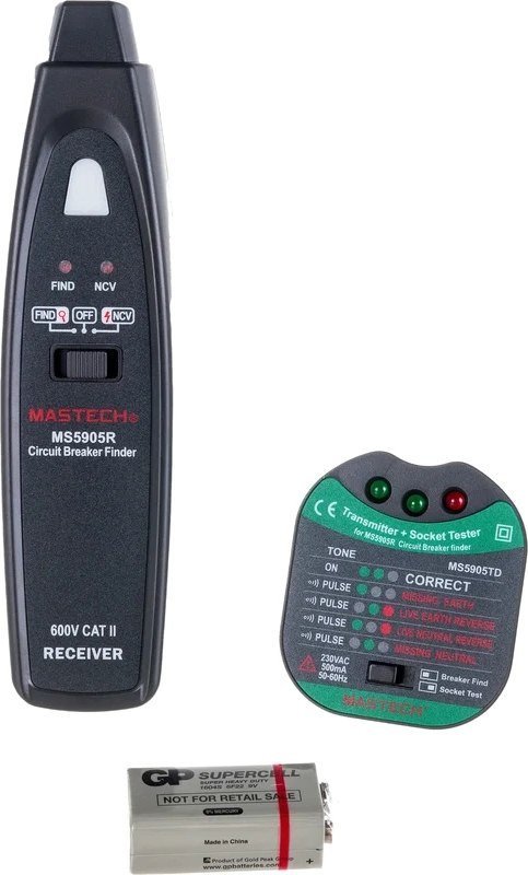 Тестер розеток Mastech MS5905RTD