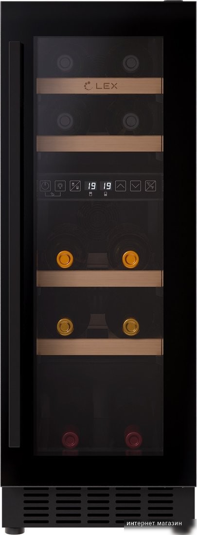 Винный шкаф LEX LWD3017BL Dual Zone