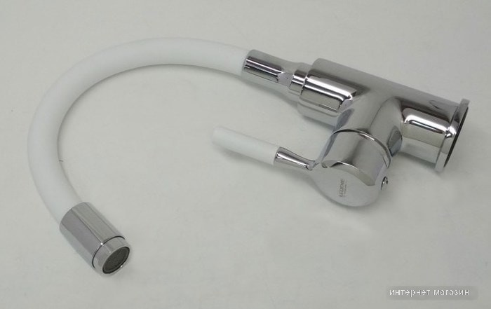 Смеситель Ledeme L1399-3 (хром/белый)