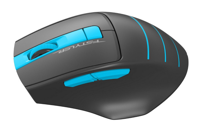 Мышь A4Tech Fstyler FG30S (черный/голубой)