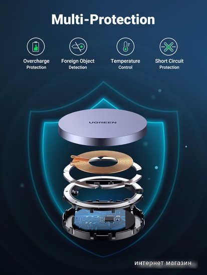 Беспроводное зарядное Ugreen CD245 30233