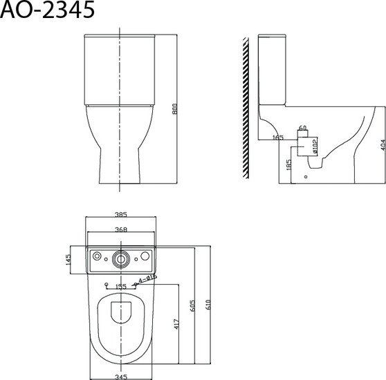 Унитаз напольный Triton Pro Astro AO-2345