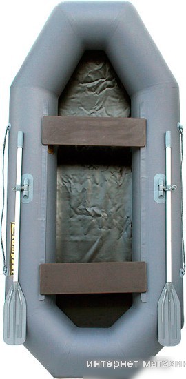 Гребная лодка Leader Компакт-240 (серый)