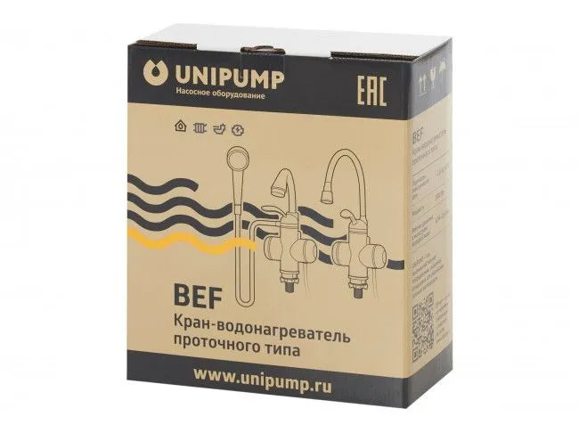 Проточный электрический водонагреватель-кран Unipump BEF-016-03
