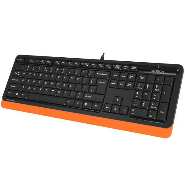 Клавиатура A4Tech Fstyler FK10 (черный/оранжевый)