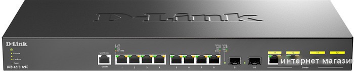 Управляемый коммутатор уровня 2+ D-Link DXS-1210-12TC/B1A