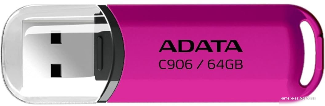 USB Flash ADATA C906 64GB (розовый)