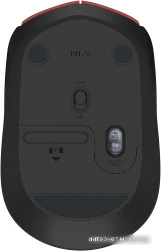 Мышь Logitech M170 Wireless (красный)