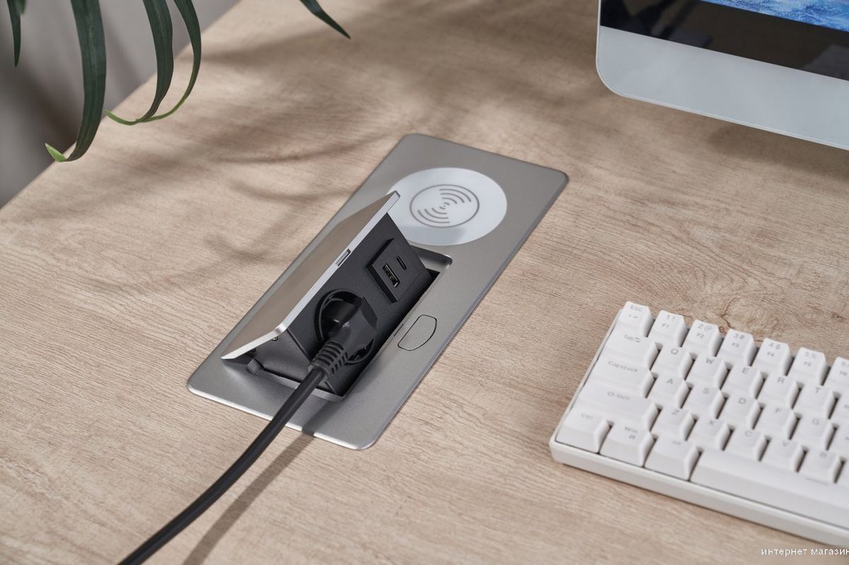 Сетевой фильтр CACTUS CS-SOCKET-USBA/C-WLESS