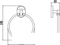 Держатель для полотенца Savol S-007060