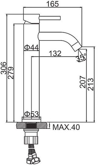 Смеситель Ledeme L71106B