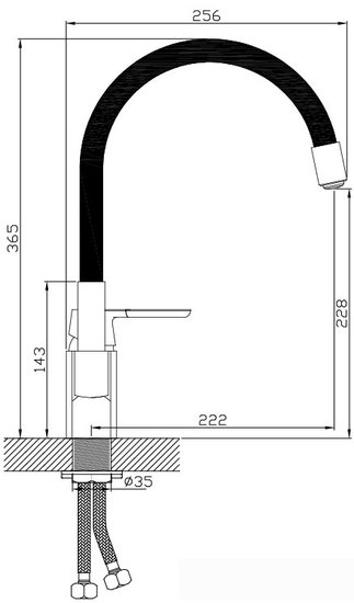 Смеситель Diadonna D87-437114PY
