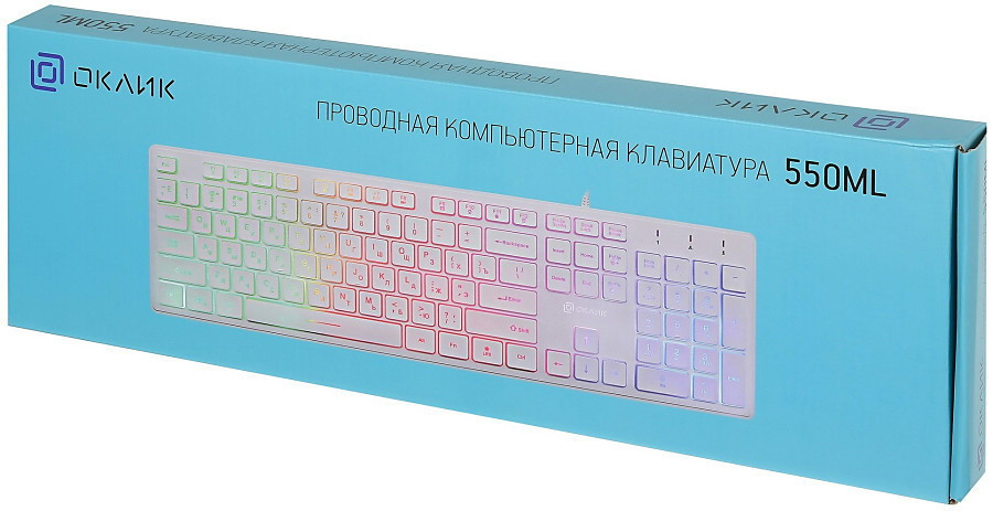Клавиатура Oklick 550ML (белый)