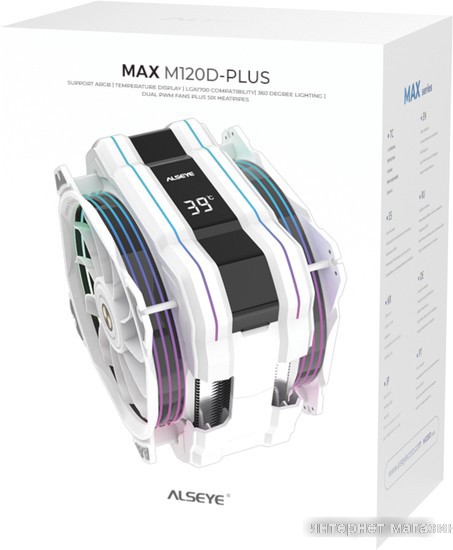 Кулер для процессора ALSEYE M120D W Plus (белый)