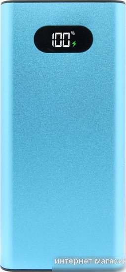 Внешний аккумулятор TFN Blaze LCD PD 20000mAh (голубой)