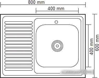 Кухонная мойка Ledeme L98060-6R