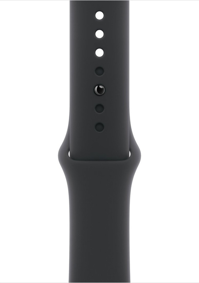 Умные часы Apple Watch Series 10 46 мм (алюминиевый корпус, черный/черный, спортивный силиконовый ремешок S/M)