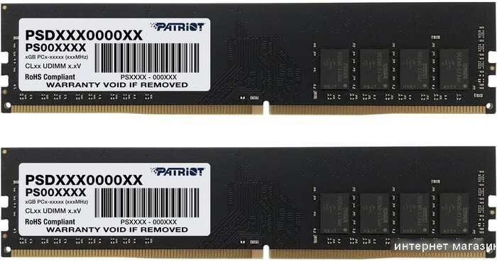 Оперативная память Patriot Signature Line 2x8GB DDR4 PC4-25600 PSD416G3200K