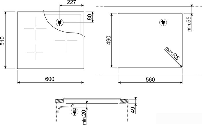 Smeg SI2M7643DW