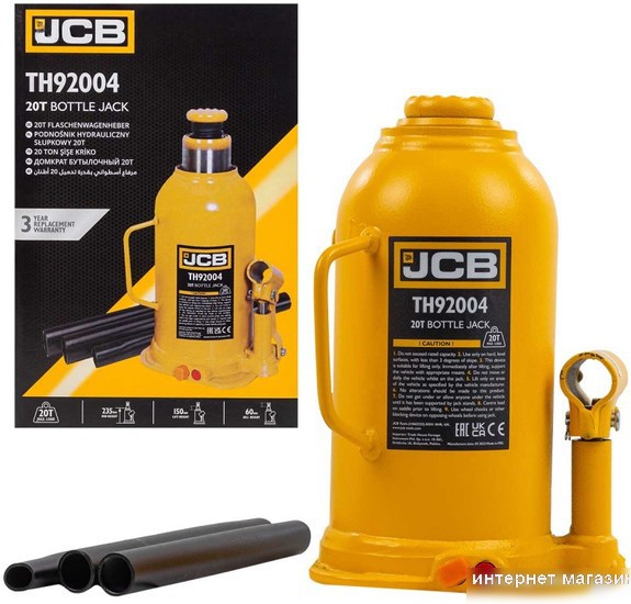 Бутылочный домкрат JCB TH92004 (20т)