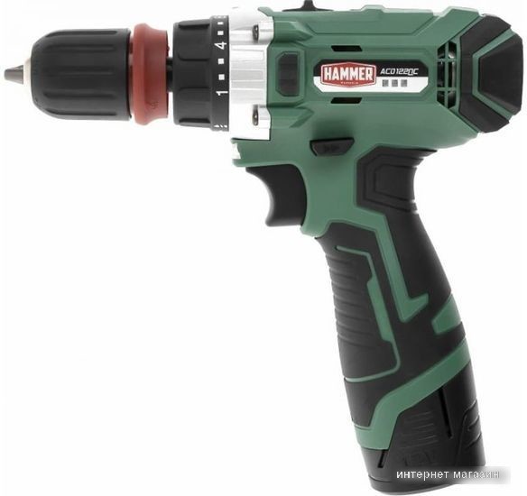 Дрель-шуруповерт Hammer ACD122QC (с 2-мя АКБ, кейс)