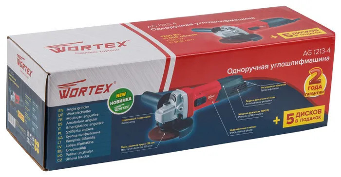 Угловая шлифмашина Wortex AG 1213-4 0329156