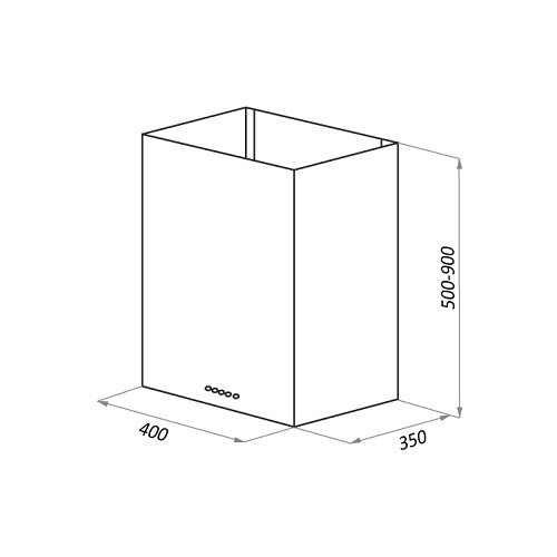 Кухонная вытяжка HOMSair Phlox Push 40 (белый)