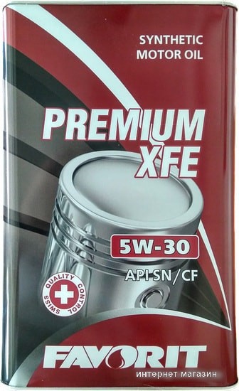 Моторное масло Favorit Premium XFE 5W-30 metal 4л